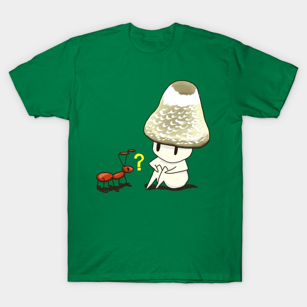 Mushroom Garden Sprite T-Shirt by allthebeanz